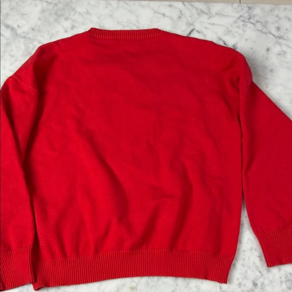 Gucci Red Knit Sweater with Cat Graphic and GG Logo - Picture 3 of 3
